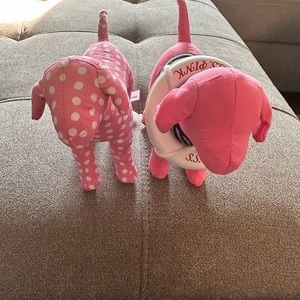 Two small Victoria’s Secret PINK dogs.  No tags but like new.